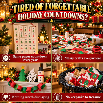 🎄 24-Day Mini Christmas Ornament Advent Calendar | 24 unique festive buildable designs with hanging loops—perfect for decorating Christmas trees, wreaths, and holiday displays 🧱
